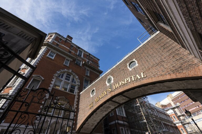 St Mary's Hospital redbrick building
